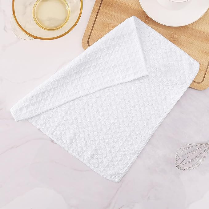 Homaxy Microfiber Waffle Weave Kitchen Towels Set, 16 x 28 Inch and 12 X 12 - Image 7