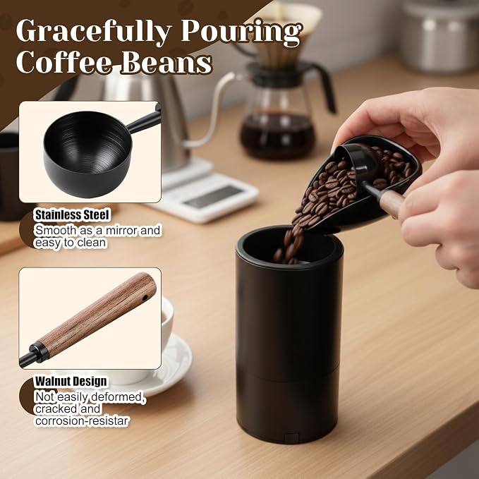 LemonRoad 3 Pcs Barista Accessories Kit Ceramic Coffee Bean Dosing Cup - Image 5