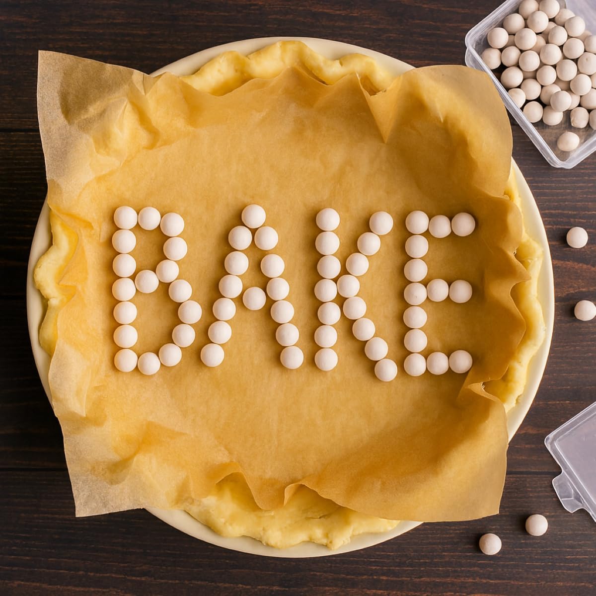 Mrs. Anderson's Baking Ceramic Pie Crust Weights, Natural Ceramic Stoneware, Set of 2