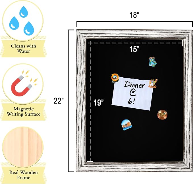 TenXVI Designs 18"x22" Magnetic Chalkboard Sign - Image 5
