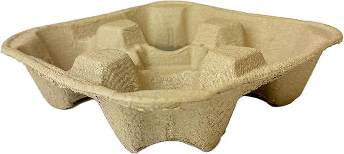 Case of 300 Counts 4 Cups 8 oz. - 32 oz. Cup Holder Disposable Coffee Take Out - Image 2