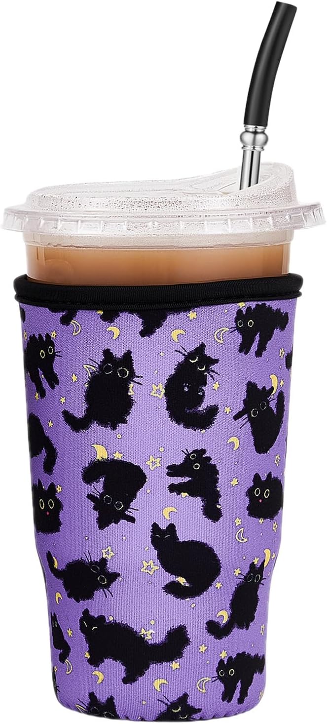 Iced Coffee Sleeve Reusable Large 30-32oz by Cavllson