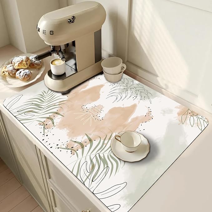 Coffee Mat, Coffee Bar Accessories Fit Under Coffee Maker Espresso Machine by Unknown