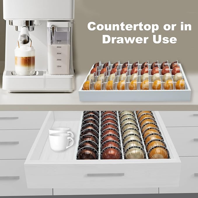 MinBoo Bamboo Coffee Pod Storage Holder Drawer Insert - Image 6