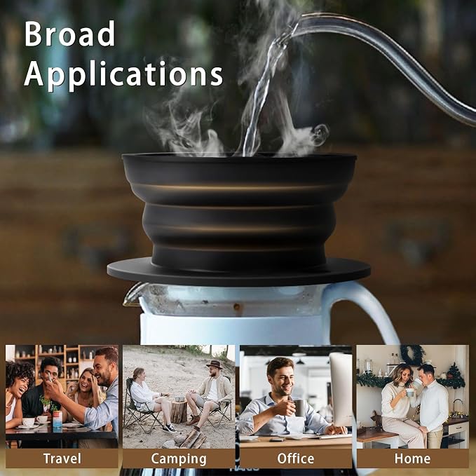 Paperless Collapsible Pour Over Coffee Dripper - Image 8