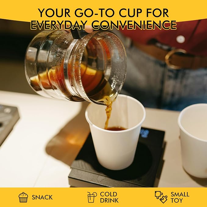 RACETOP 16 oz 500 Pack Disposal Paper Coffee Cups - Image 5