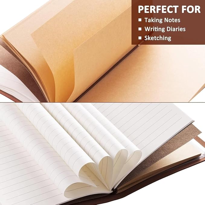 Coffee Gifts for Coffee Lovers Leather Journal Notebook - Image 3