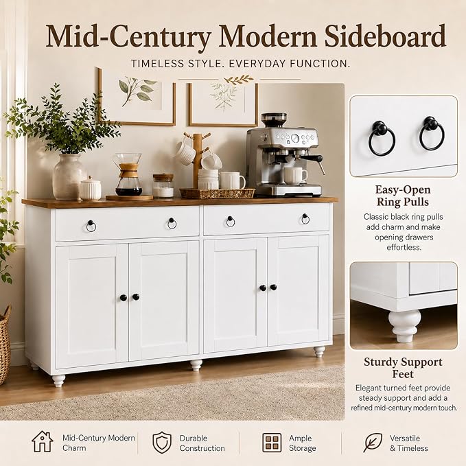 4 EVER WINNER 55" Large Buffet Cabinet - Image 6