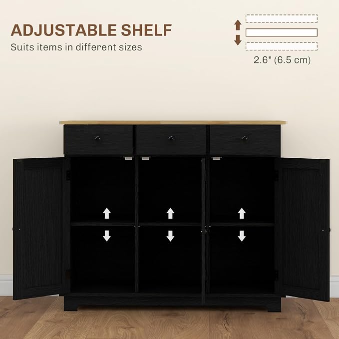 HOMCOM Sideboard Buffet Cabinet - Image 5
