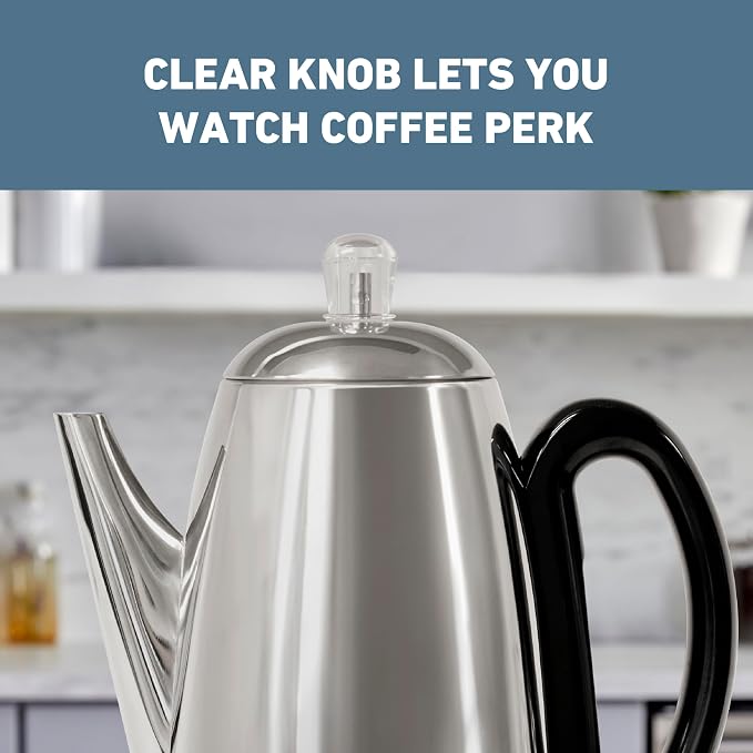 West Bend Electric Percolator Classic Style Coffee Maker - Image 8
