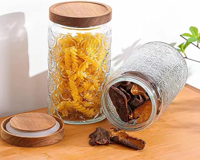Vintage Glass Storage Counter Jar, Kitchen and Pantry Food Storage Container - Image 4