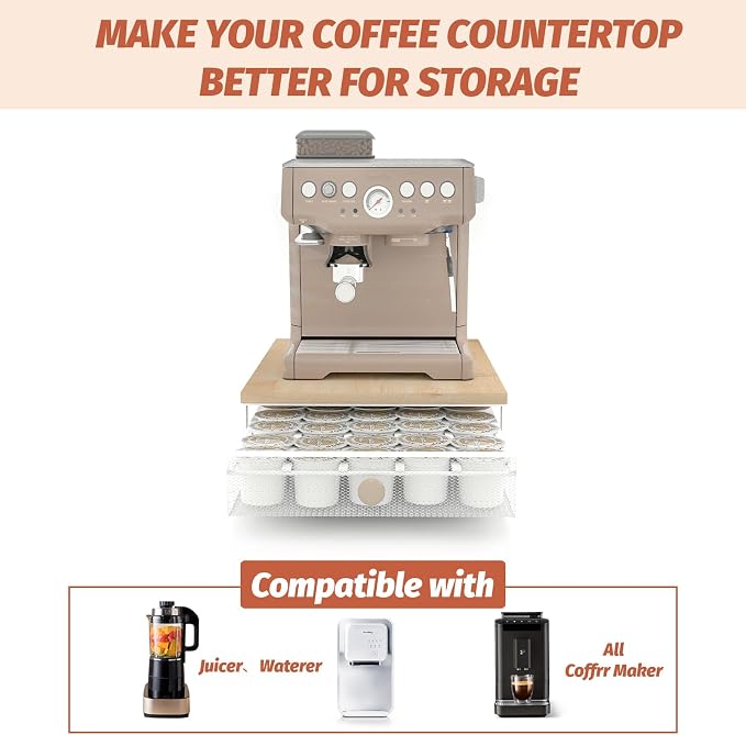 Sedegn Coffee Pod Holder Counter Coffee Vertuo Capsules Storage Organizer - Image 5