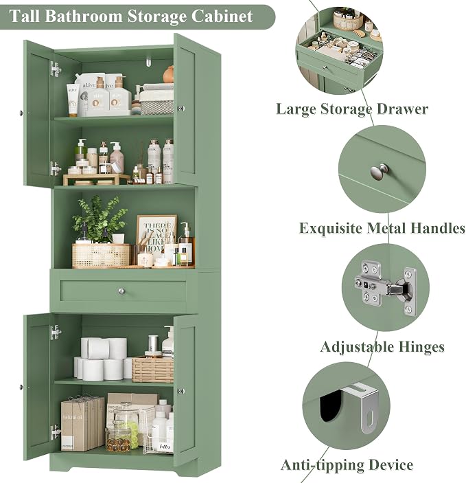 Tall Bathroom Storage Cabinets - Image 7