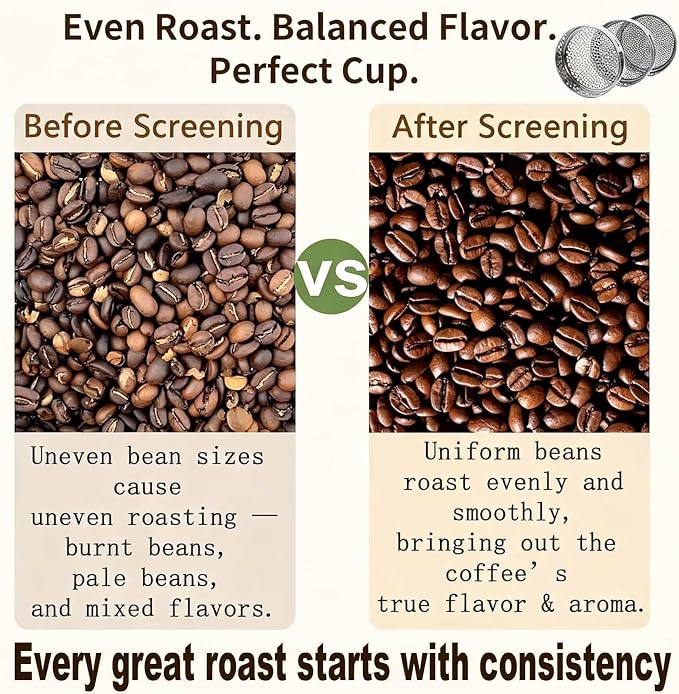 10pcs Coffee Bean Grading Sieve Set, Iron-Plated Coffee Bean Grading Sieve - Image 6