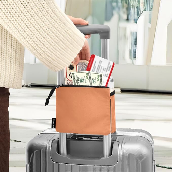 DOMIKING Orange Travel Luggage Cup Holder - Image 4