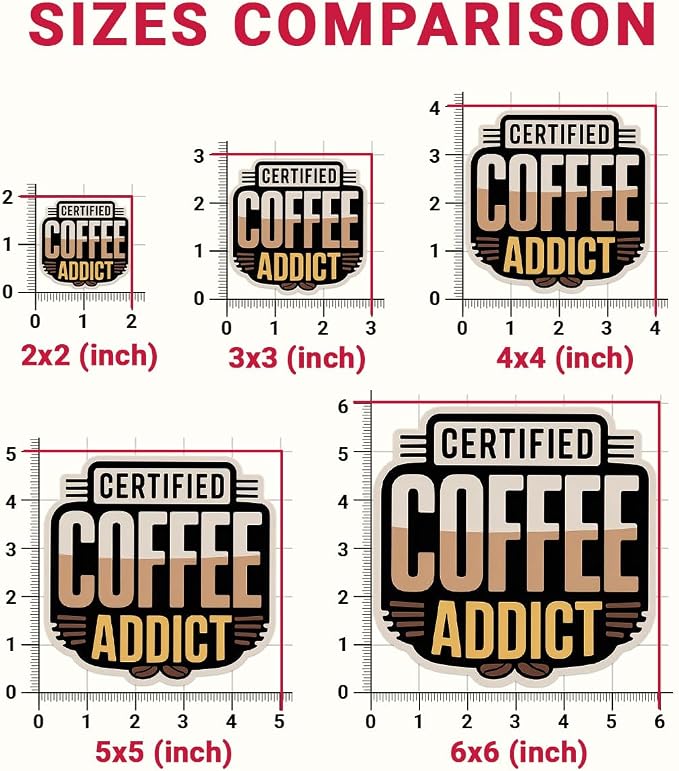 3pcs-5in Certified Coffee Addict Sticker, Coffee Addict Sticker, Funny Caffeine - Image 8