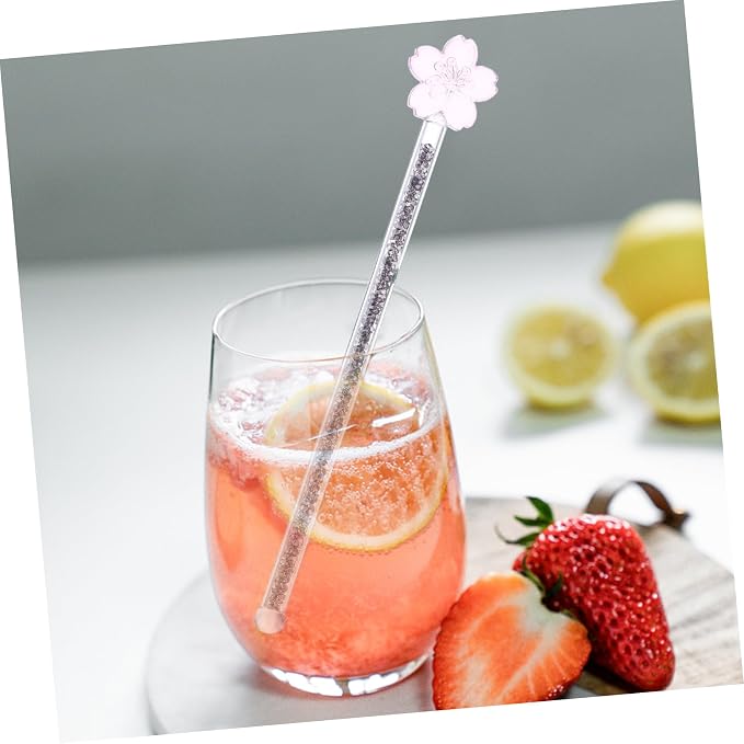 Flower Design Glass Stirring Rod - Image 3