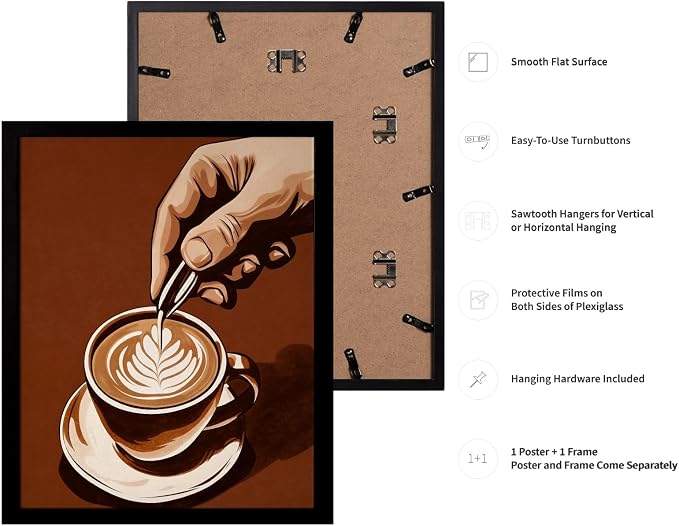 Lawrence Williams Designs Latte Art Coffee Poster - Image 3