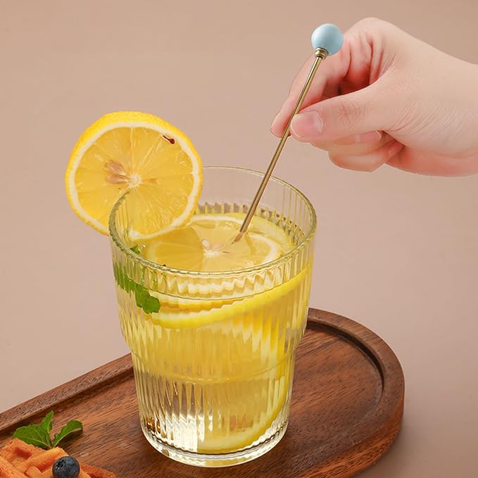4PCS Stainless Steel Cocktail Swizzle Sticks Reusable Mixing Stirrers Coffee - Image 3