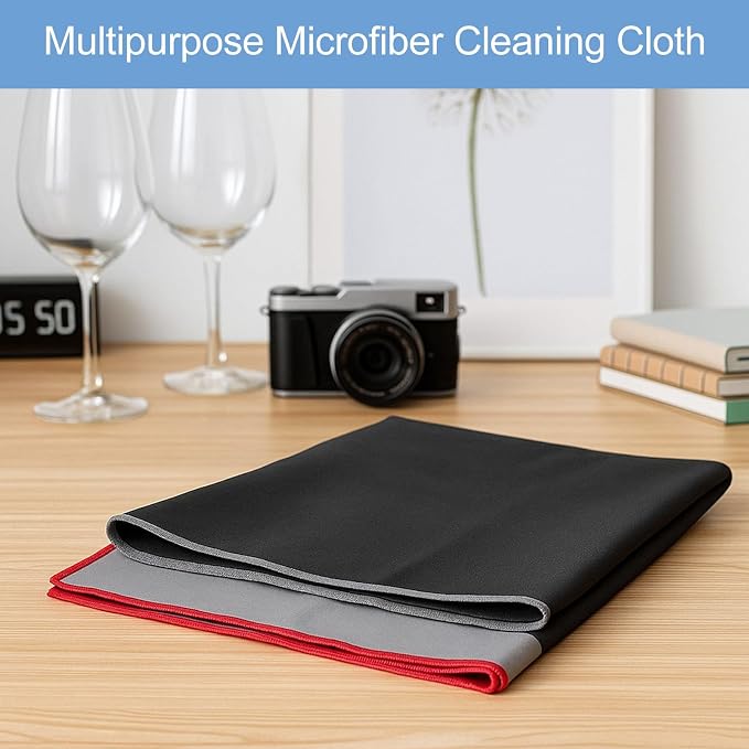 6 Pcs 19.6 x 23.6 Inch Large Microfiber Polishing Cloths Cleaning Cloths - Image 5