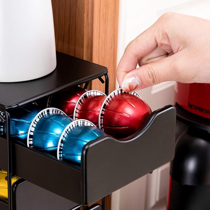 FlagShip Nespresso Vertuo Pod Holder 60 Large Pods Capacity 3 Tier | Vertical - Image 8