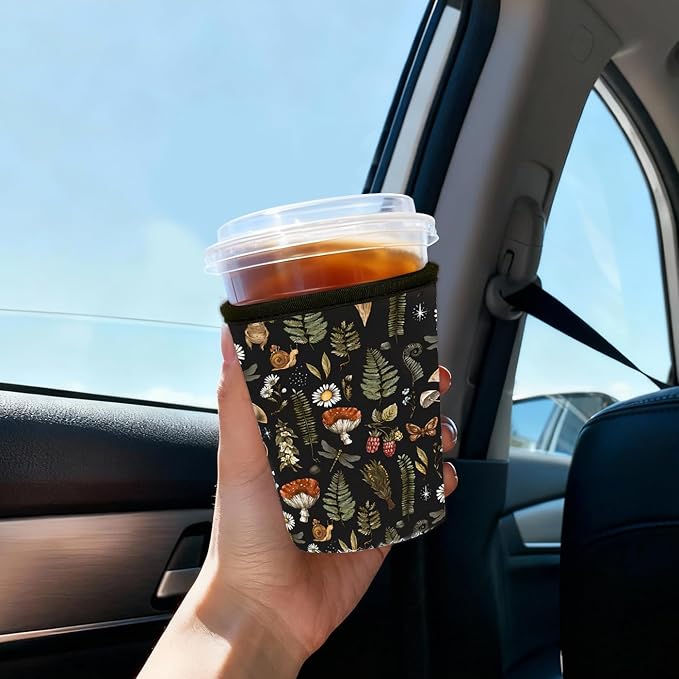 Reusable Insulated Sleeve for Iced Coffee Cup, Coffee Neoprene Sleeve for Cold - Image 2