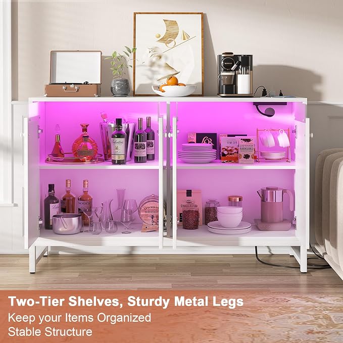 Aheaplus Sideboard Buffet Cabinet - Image 5