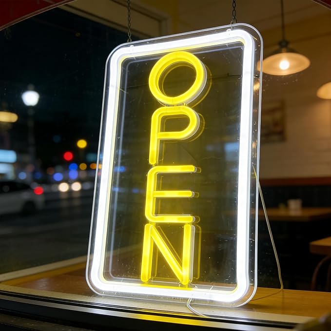 Open Signs for Business, Neon Open Sign Led, 16.5"x 9", - Image 5
