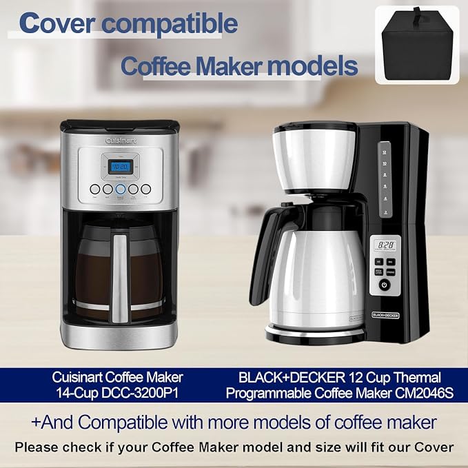 Coffee Machine Dust Cover for Cuisinart Coffee Maker 14-Cup - Image 5