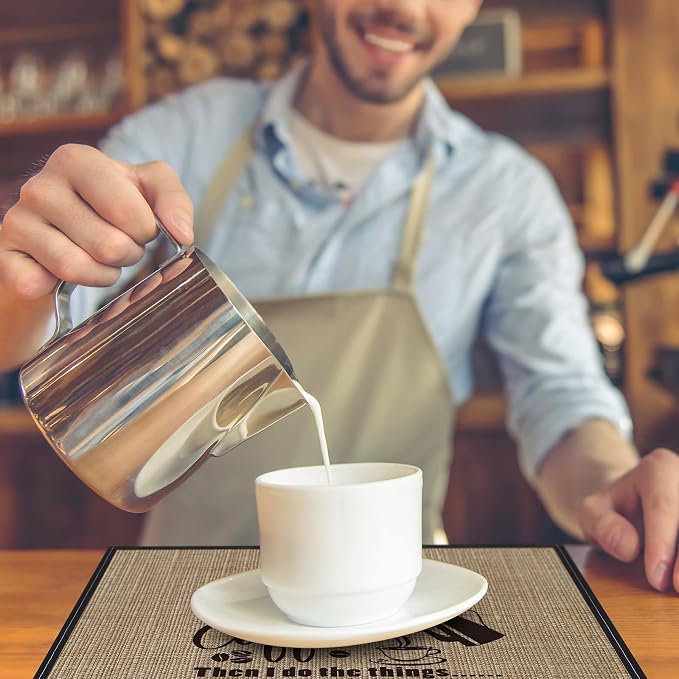 Cunhill 2 Pieces Coffee Bar Mat, Coffee Bar Accessories 20 x 14 Inch Coffee Bar - Image 3