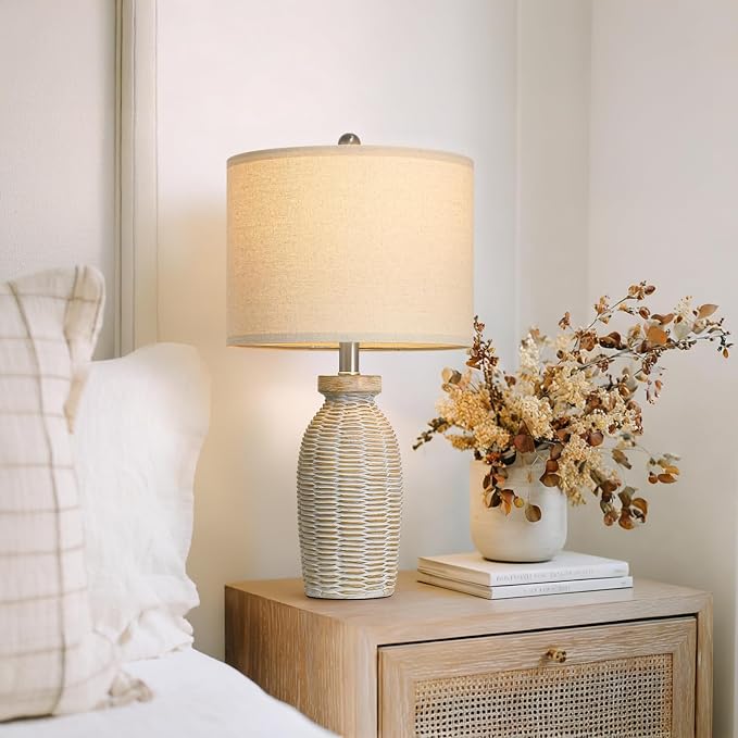 22.75" Table Lamps for Living Room Small Lamps for Bedroom Bedside Lamps Set of - Image 4