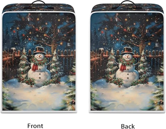 Christmas Snowman Coffee Machine Dust Covers Removable - Image 2
