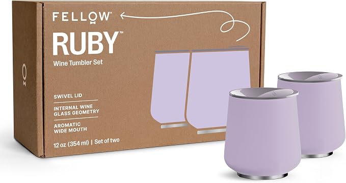 Fellow Ruby Wine Tumbler Set of 2 by Unknown