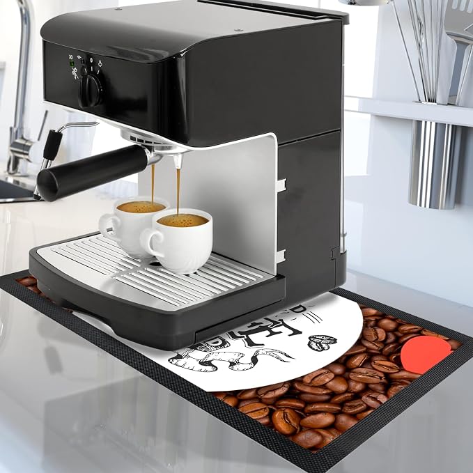 Coffee Bar Mat - Coffee Gifts - Coffee Lover - Coffee Bar Accessories - Barista - Image 2