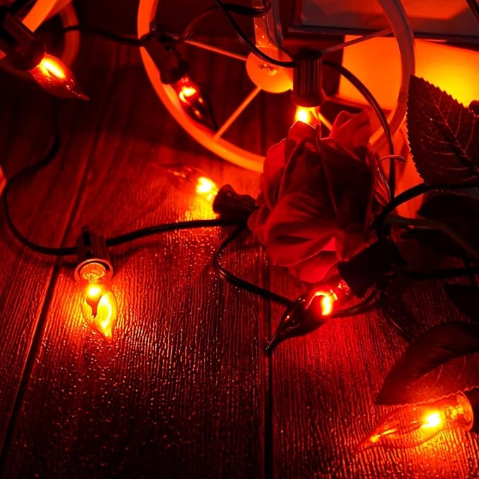 Couah Halloween Flickering Flame String Lights, 27.8Ft - Image 8