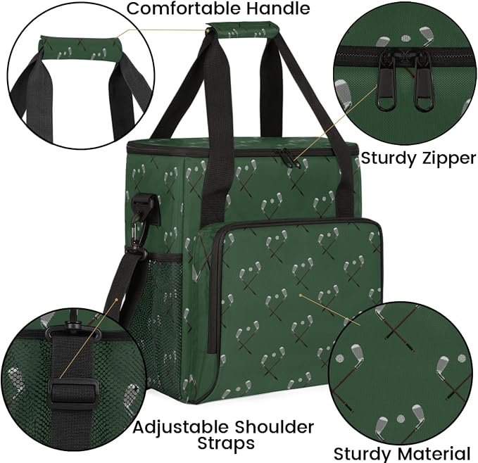 Golf Coffee Maker Travel Bag, Golf Large Carrying Storage Case Insulated - Image 6