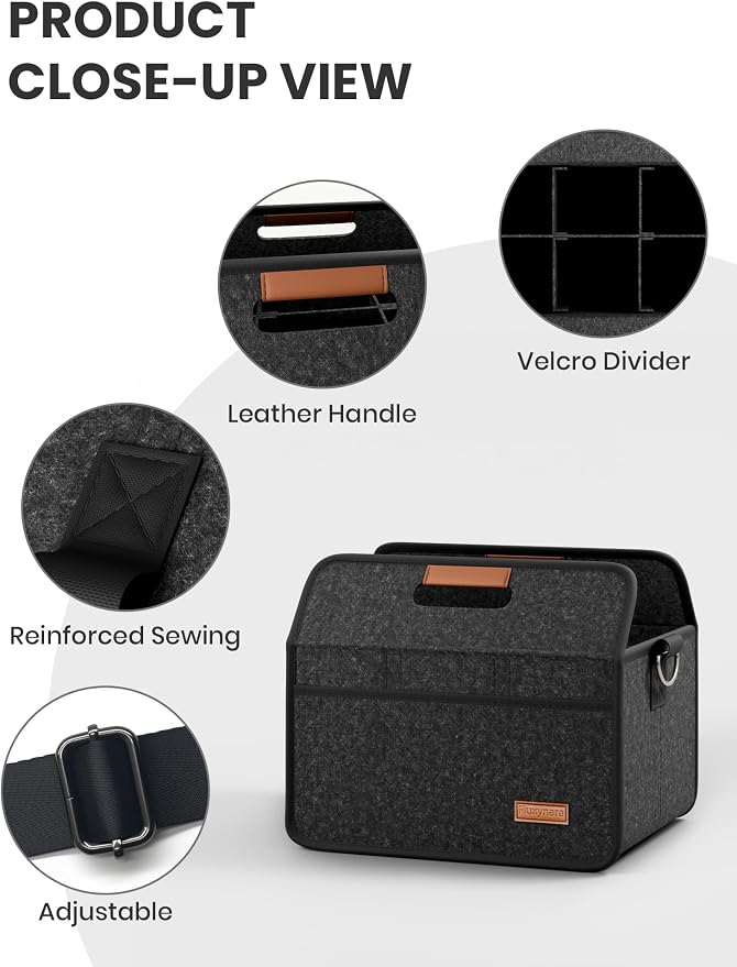 Fluxynara 6-Cup Reusable Felt Drink Carrier - Image 3