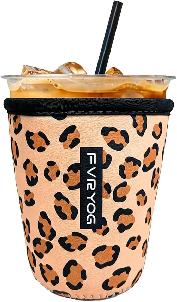 Reusable Insulated Neoprene Iced Coffee Sleeves by Fvryog