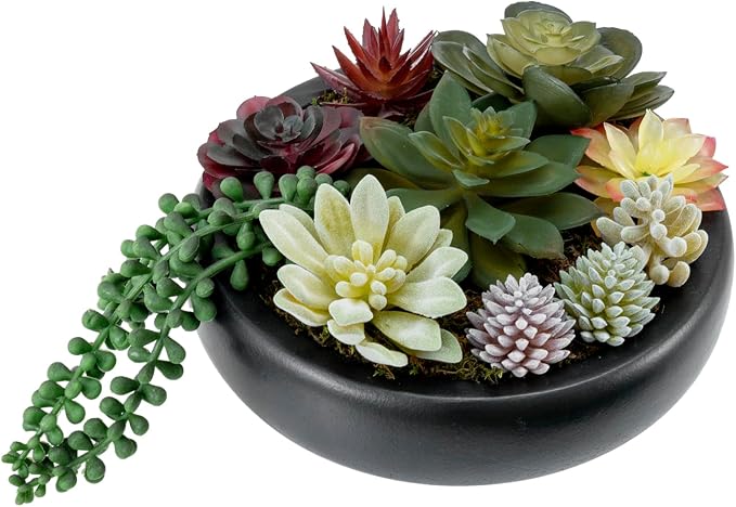 MyGift 8-Inch Artificial Succulent Plant Arrangement by MyGiftHome