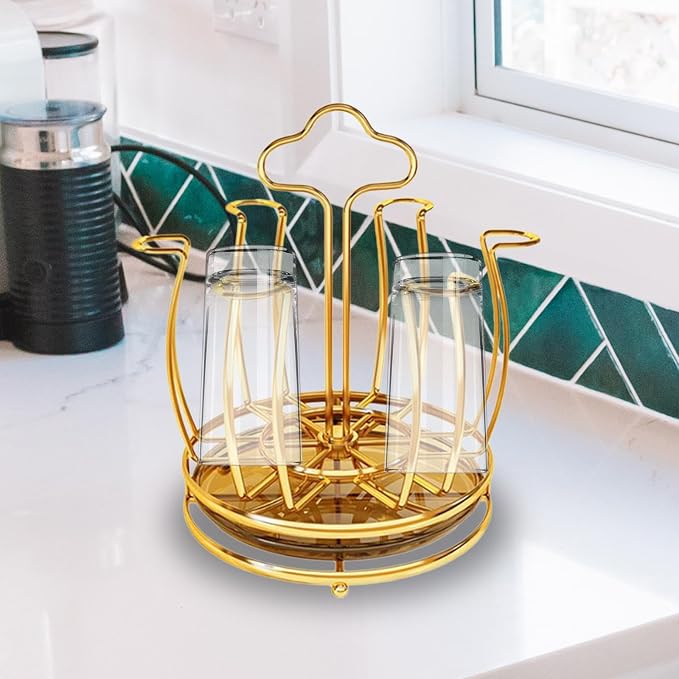 Fenteer Cup Drying Rack Mug Draining Organizer Space Saving - Image 5
