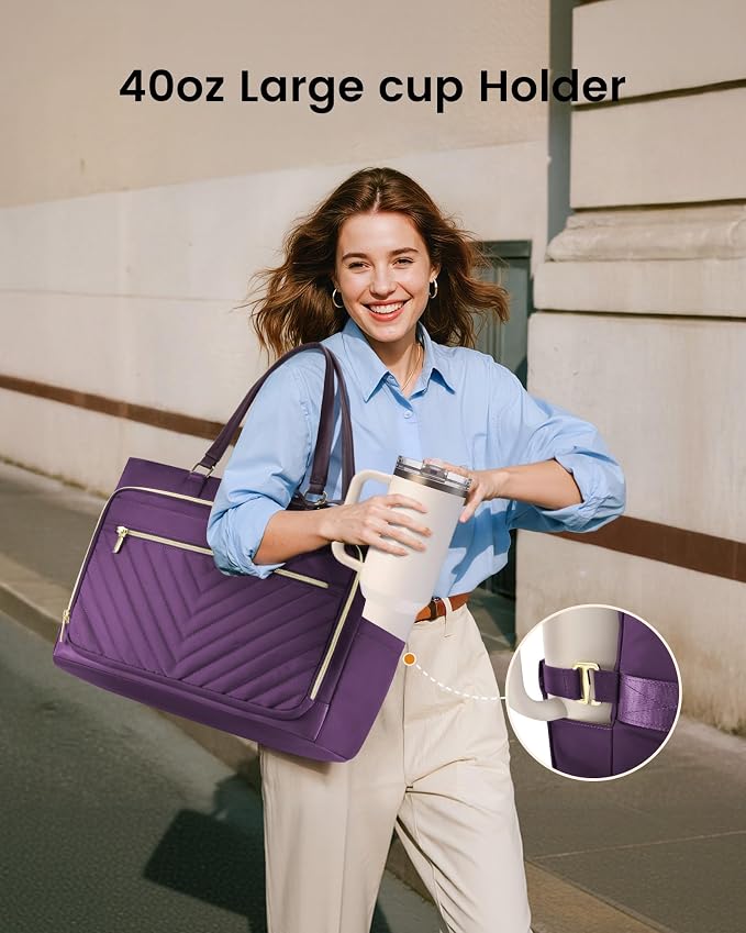 LOVEVOOK Laptop Tote Bag for Women, Work Bag for Teacher - Image 3