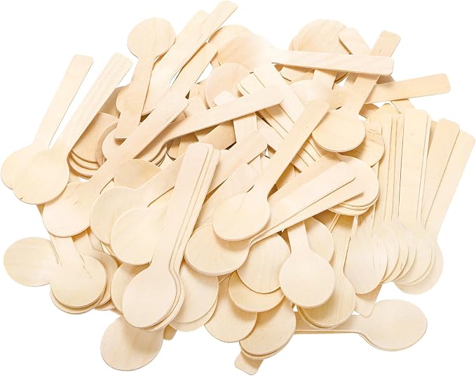 Bekith Mini Wooden Spoons 400 Pack, Organic Sugar Scrubs, Tasting and Sampling - Image 4