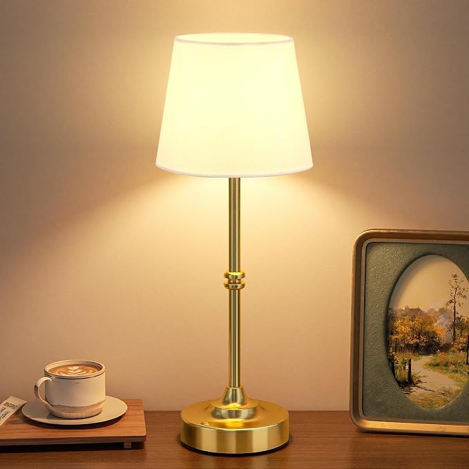 Kakanuo Rechargeable Cordless Table Lamp Gold - Image 9