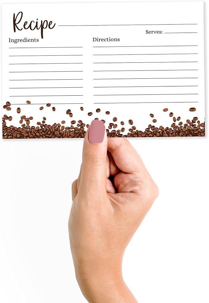4x6 Inch Recipe Cards, Thick Double Sided Premium Card Stock- Modern Style - Image 2