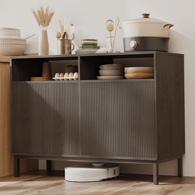 Mericonia Farmhouse Buffet Sideboard Cabinet by MERICONIA