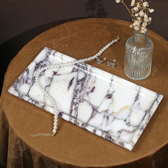 DUANYAN Natural Marble Tray, Coffee Table, Paper Cup, Cake Display, Coffee bar - Image 8