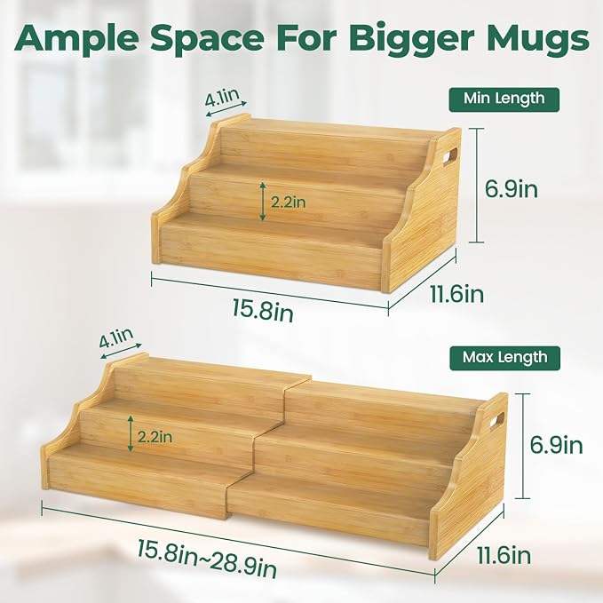 EsLuker.ly Coffee Mug Cup Holder Rack - Image 3