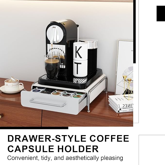 Pod Holder Drawer Capsule Organizer, Pull Out Coffee Pods Storage, Slide Out - Image 3