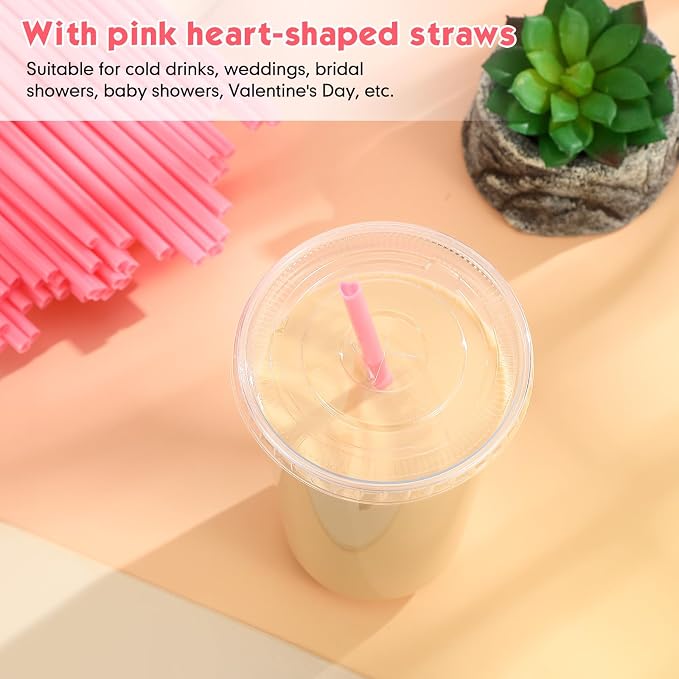 Ziliny 50 Sets Clear Plastic Cups - Image 2