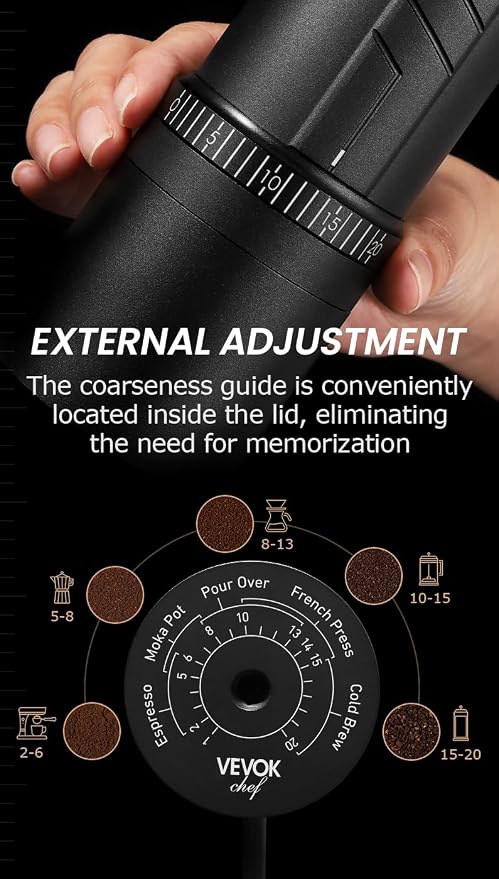 Vevok Chef O20 Manual Coffee Grinder - Image 6